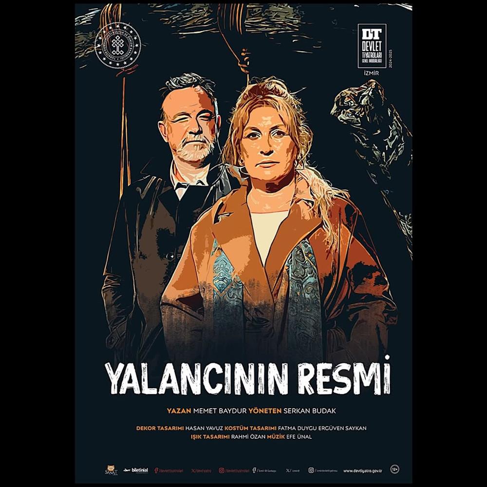 ??İzmir Devlet Tiyatrosu’nda prömiyer??İzmir Devlet Tiyatrosu, Yalancının Resmi’ nin Prömiyerini 38. Uluslararası İzmir Festivali’nde Yapıyorİzmir Kültür Sanat ve Eğitim Vakfının (İKSEV) Eczacıbaşı To